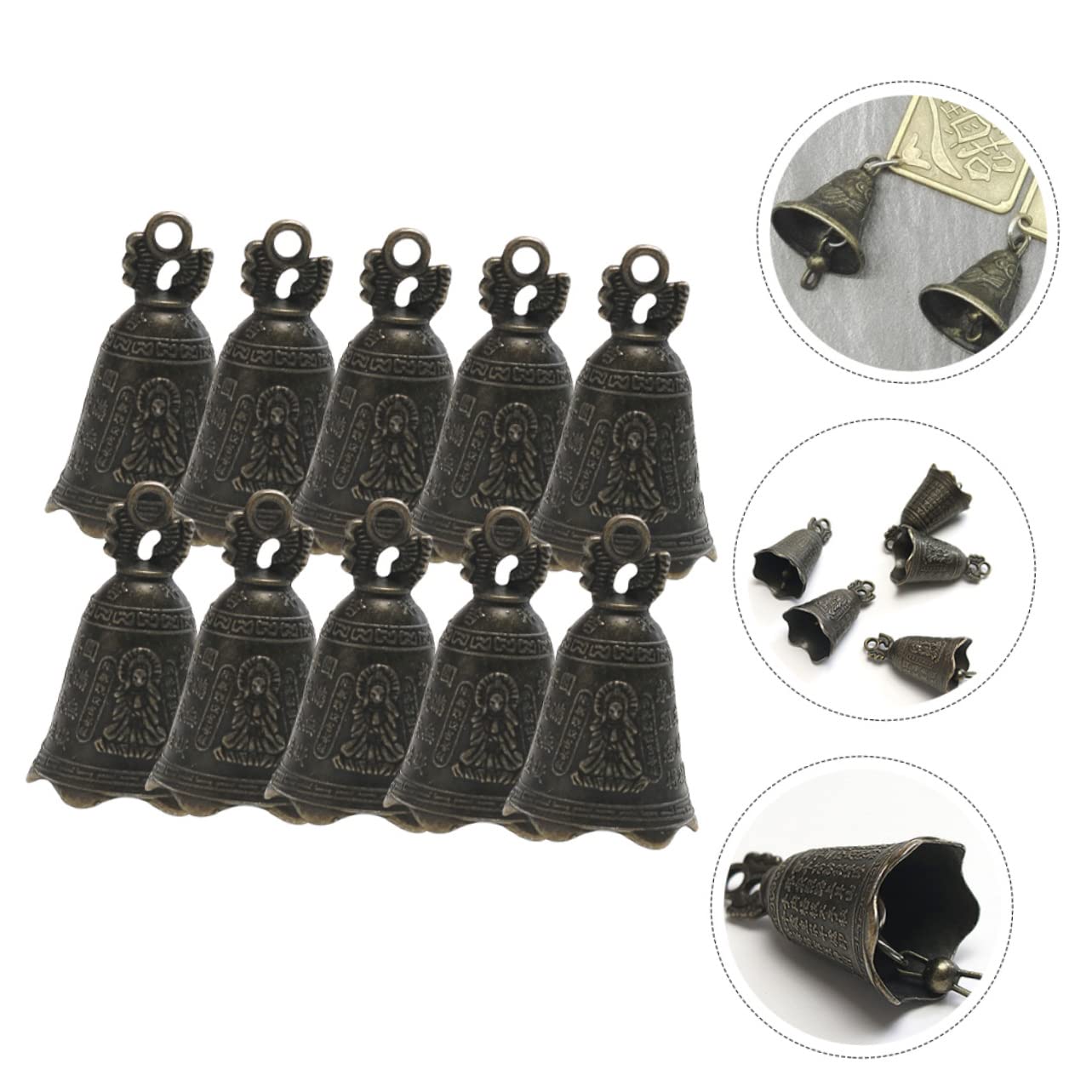 YARNOW 40pezzi Pendenti Decorativi Ferro Con Campane Per Giardino e Casa Ornamenti Sospesi Per Wind Chime Facili Da Appendere Ambienti Interni Ed Esterni