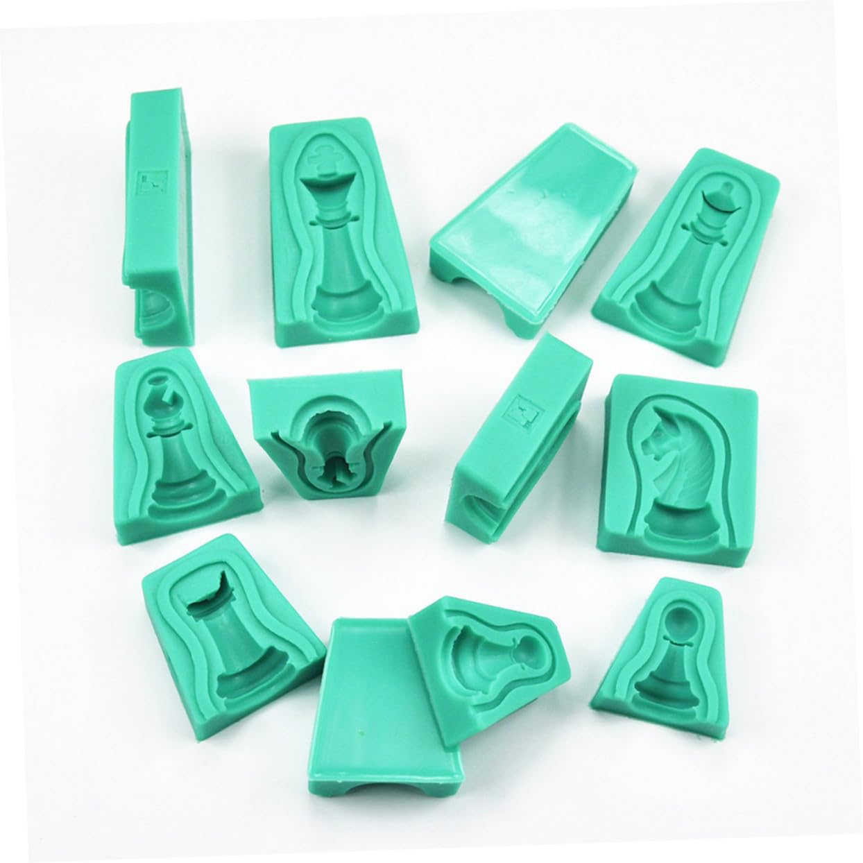 Stampo per Torta a Scacchi 12 Pezzi in Silicone Verde