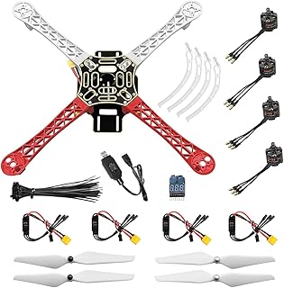 HAWK'S WORK F450 Drone Kit to Build, 4-Axis Quadcopter DIY Set with Guild Book & Video for Drone and Engineering Enthusias...
