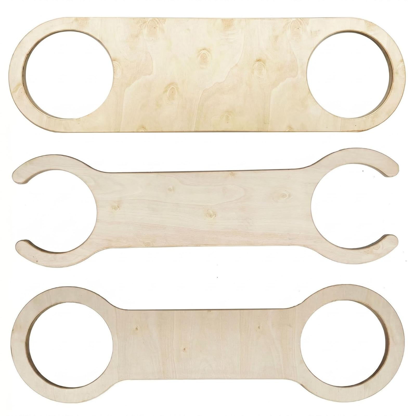 Gralara Tavola di Equilibrio Bambini Tavola Balance Tavola Allenamento Piastra Sensoriale Set in Legno con Costruzione Levigata, 18 Mm, Set Di Tre Pezzi In Legno
