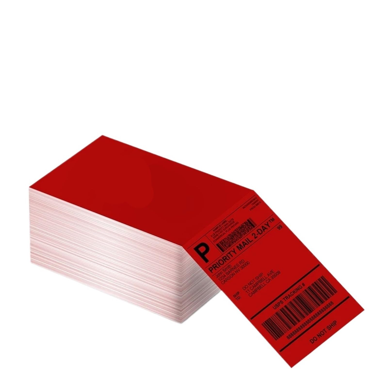 Thermo Etikettenaufkleber 500 Stück 4x6 Fächergefaltete Thermo-Adressetiketten(SLP-4x6-500-RE)