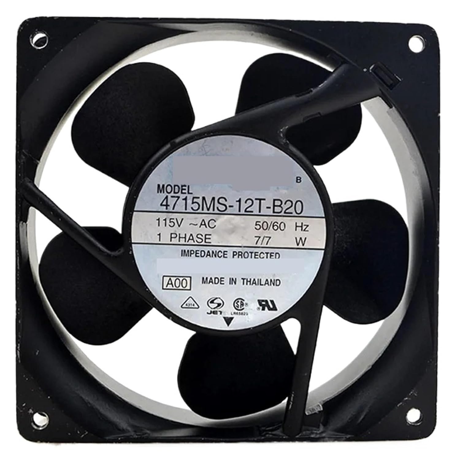 for 4715MS-12T-B20 AC 115V 500/60Hz 7W 12cm 12038 120x120x38mm Cooling Fan