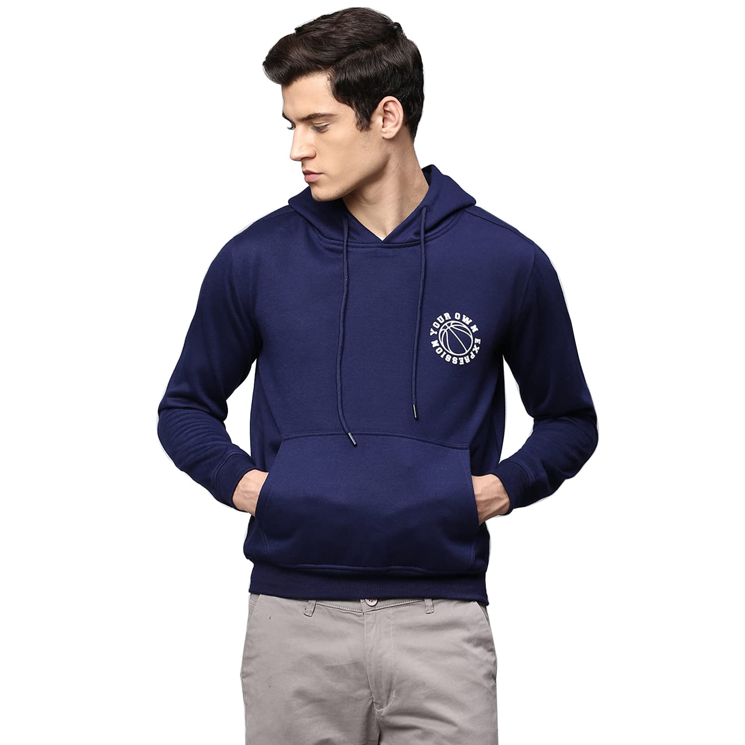 dennis lingo Men's Poly Cotton Hood Sweatshirt - Regular Fit, Full Sleeves, Casual Winter Wear for Men-picture-29