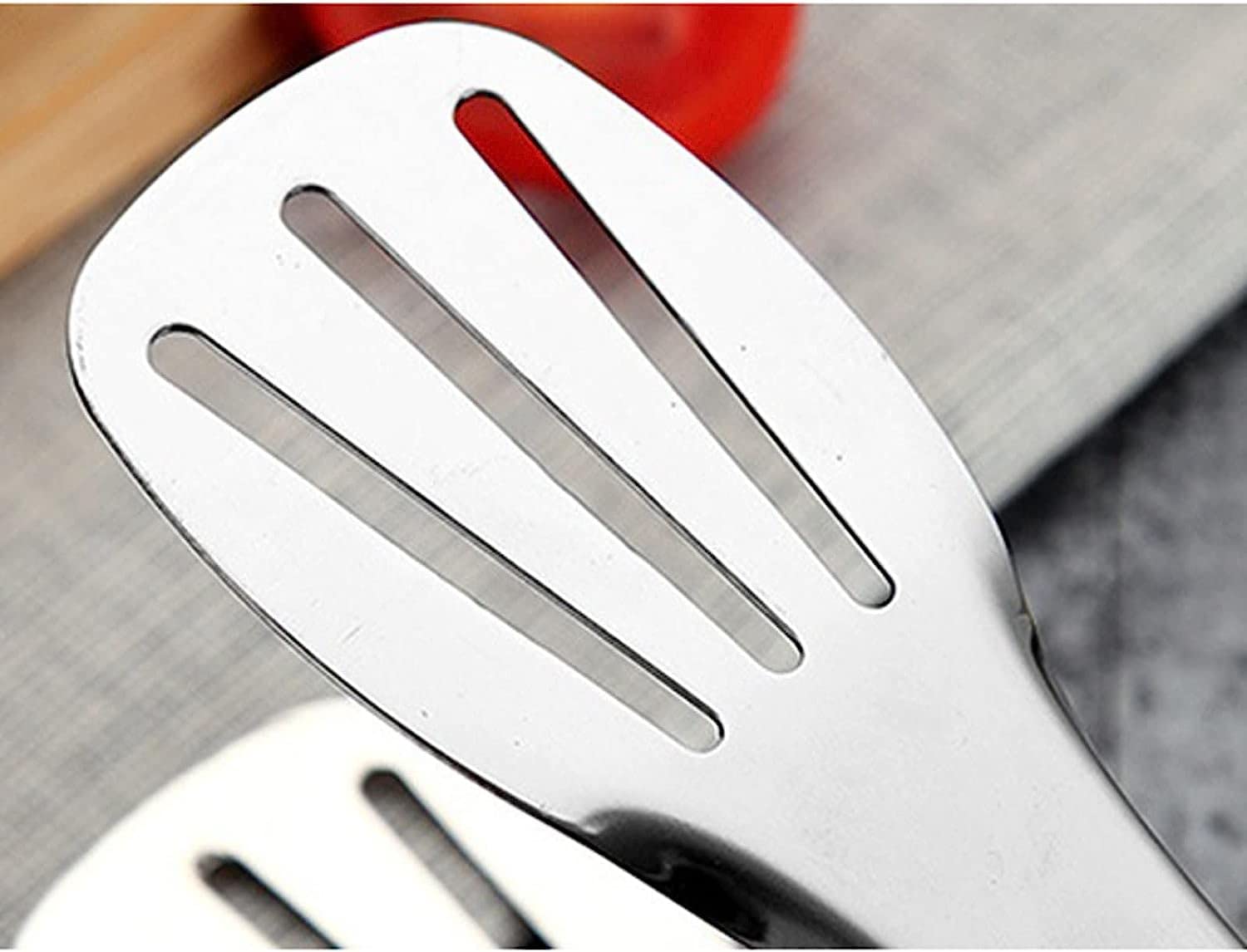 Pinzas de Acero Inoxidable para Alimentos, Utensilios de Cocina, Pinzas para Pan, Pasteles, postres, ensaladas, Barbacoa (23 cm)