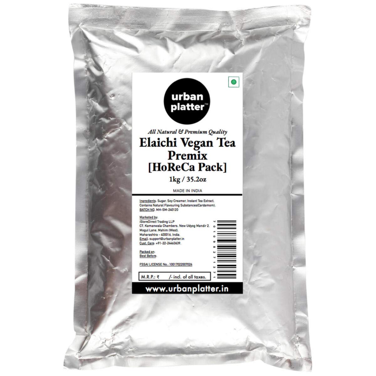 Urban Platter Tea Premix HoReCa/ Bulk Pack, Elaichi Chai, 1Kg / 35.27oz [Just Add Water, Cardamom Tea, Dairy-Free Instant Tea] (B084R9Y9TV) Amazon Price History, Amazon Price Tracker