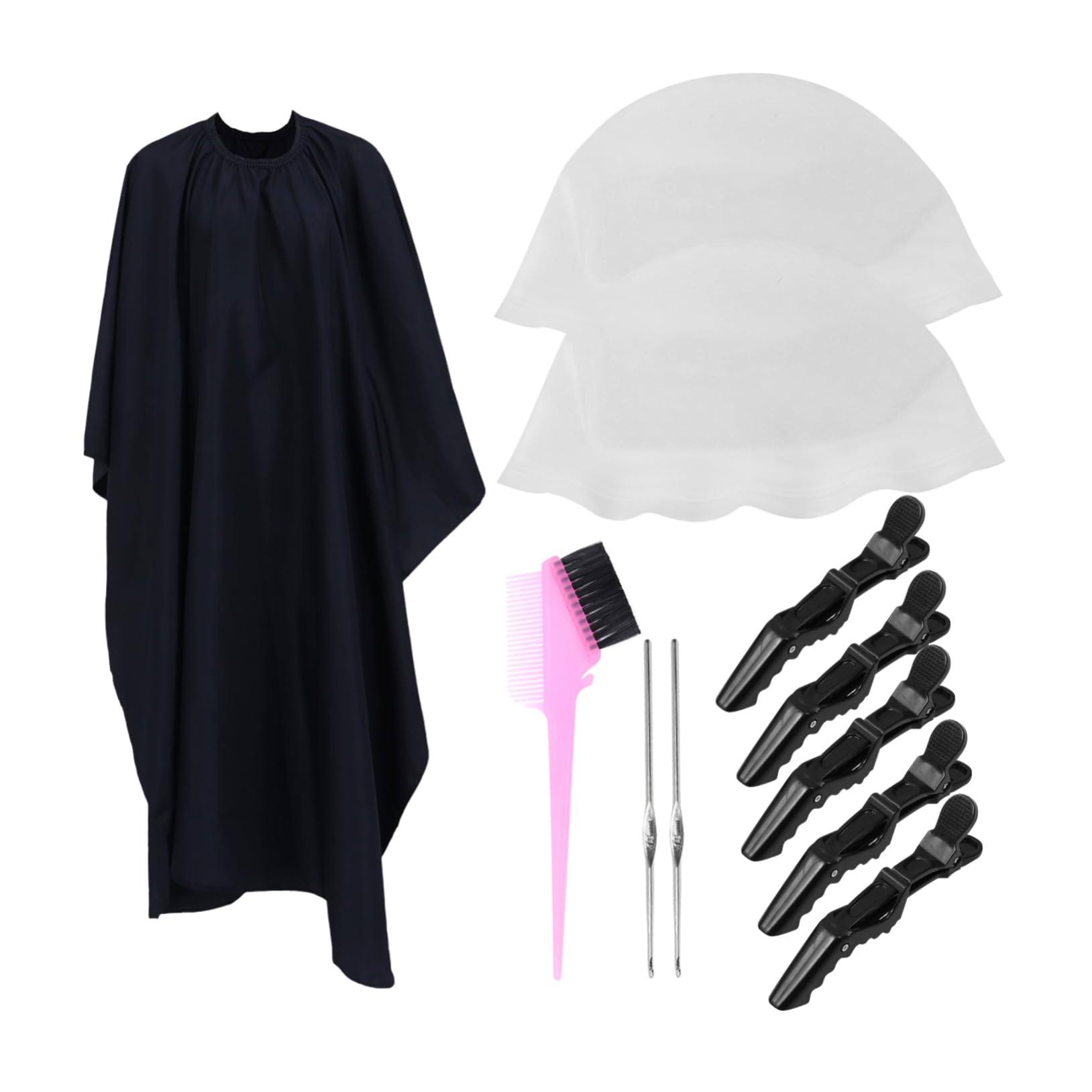 CALLARON 11pezzi Kit per Tintura Capelli in Silicone Spazzola Clip e Ganci Riutilizzabili per Mèches e Colorazione Fai da Te