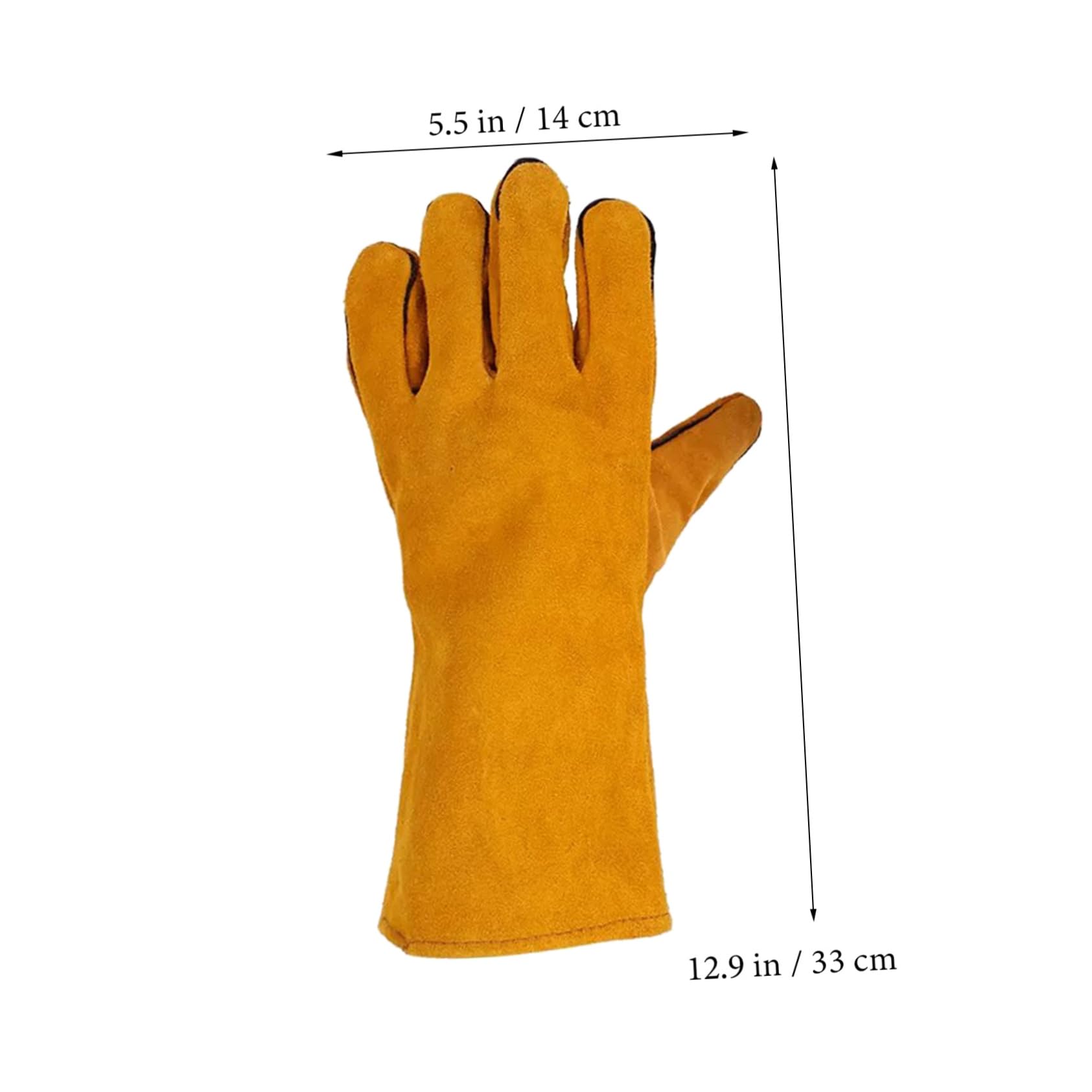 Levemolo Long Length Gloves for Women Men Heat Resistant Heavy Duty Gardening Gloves Cotton Lining for Work Yard