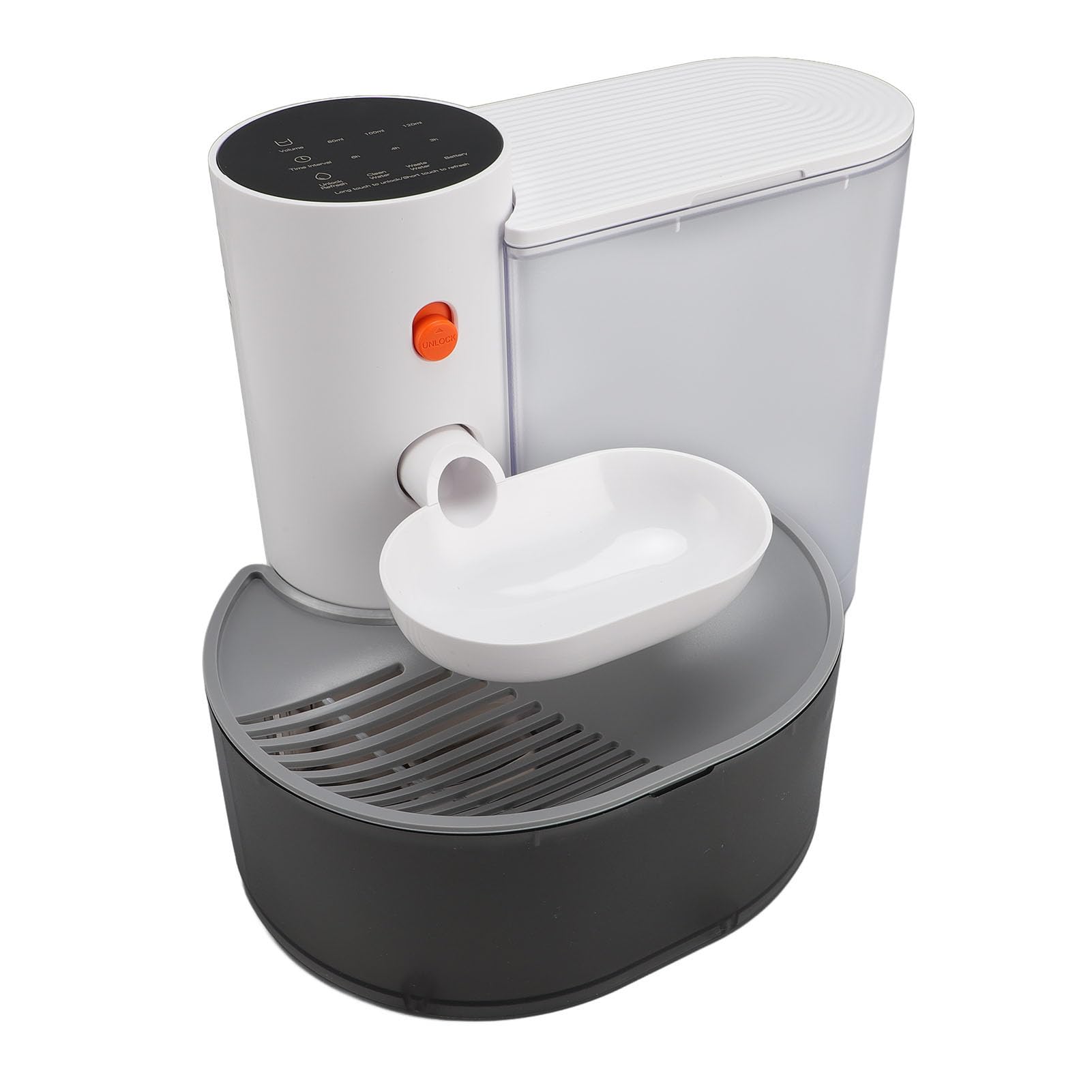 KIMISS Dispensador de Agua de Gato Inteligente 3L Fuente Automática de Agua de Mascotas con Batería Recargable de Iones de Litio-tazón de de Mascotas Auto-reclutamiento para Gatos y Perros