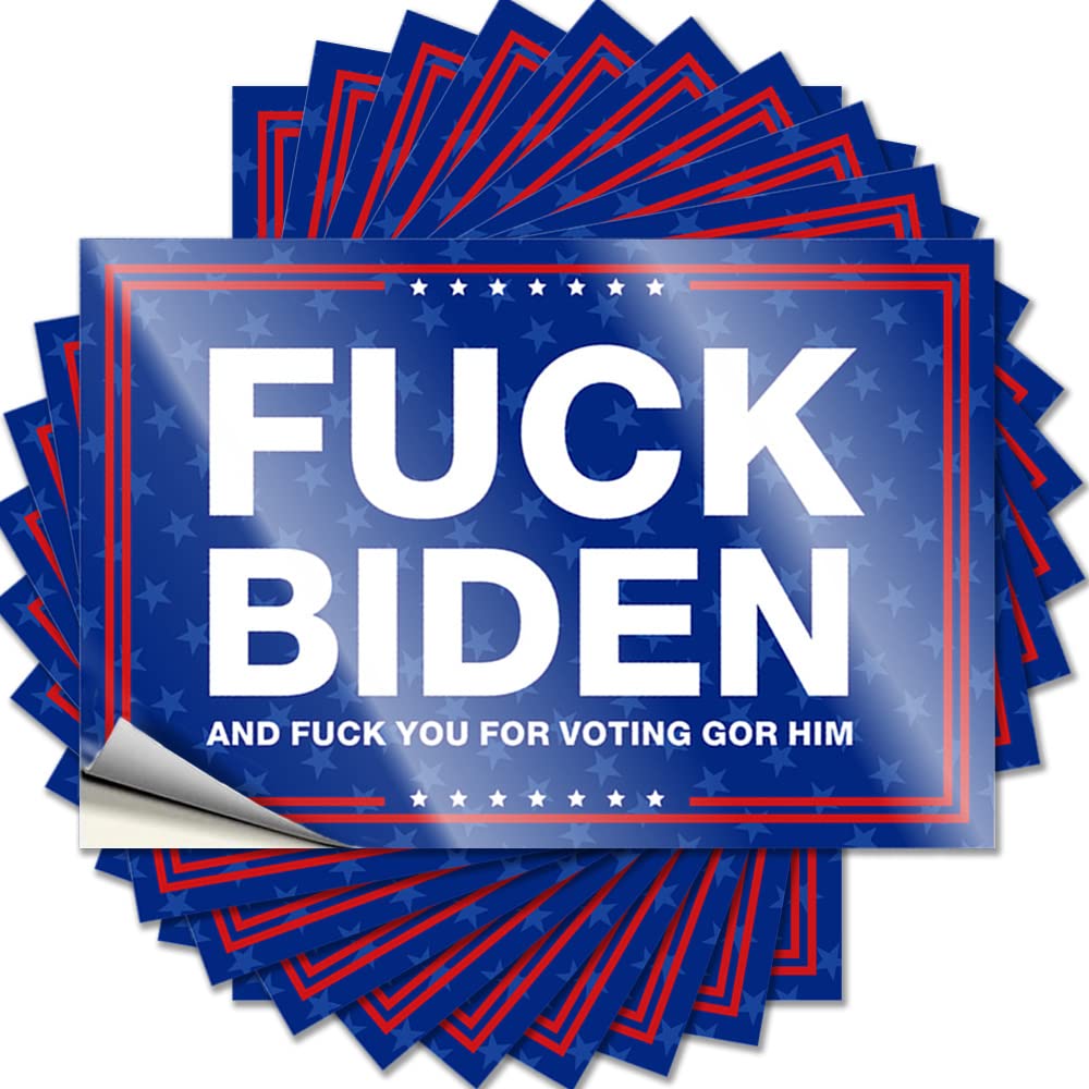 Garage Decor for Men Birthday Decals - Fuck Biden Bottle Waterproof Vinyl Sticker(6X9CM)