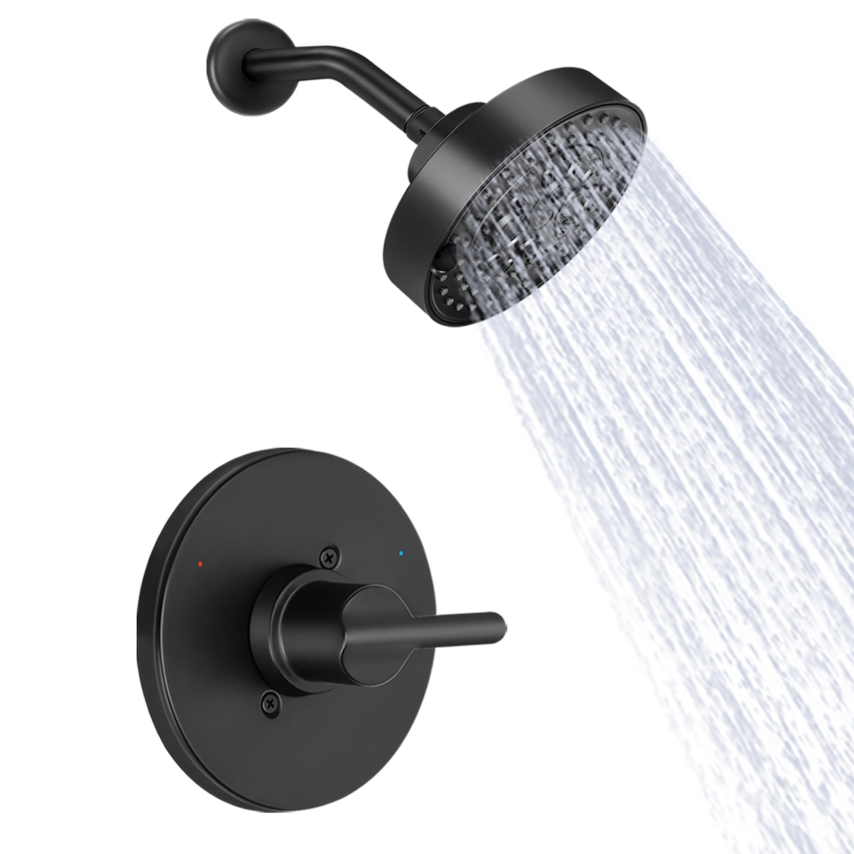 Garniture de valve de douche noire 142749BL pour moderniser votre salle de bain familiale