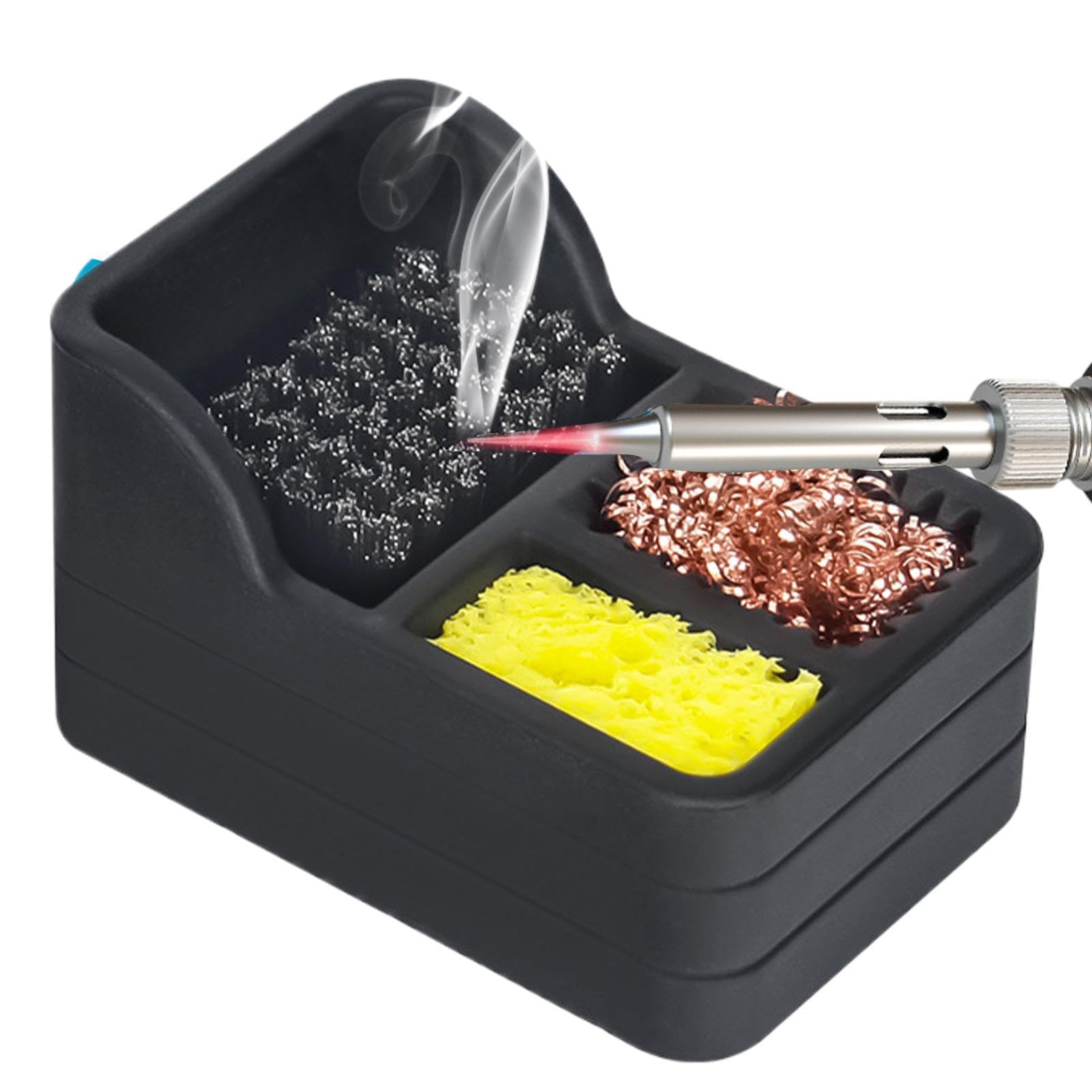 Laine de laiton à souder – Nettoyant portable pour pointes | Bobine en laiton avec brosse en acier, kit de nettoyage dense pour réparation électronique, outil de soudure pour projets d'artisanat