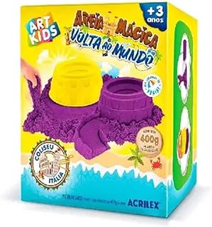 Massa Areia Mágica, Coliseu, 400 gramas, Acrilex
