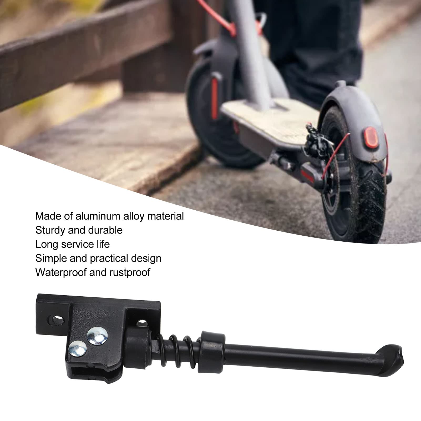 Cavalletto In Lega Di Alluminio Per Scooter M365 – Ricambio Stabile E Resistente, Nero - 4