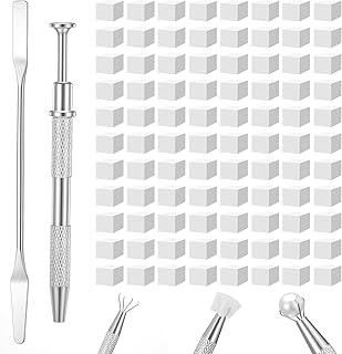 100 Pcs Soft Sponges with Grabbing Pen for Ombre Nails Art Sponges with Grabbing Pen Nail Tech Supplies Gel Manicure Tools Nails Art Blending Tools