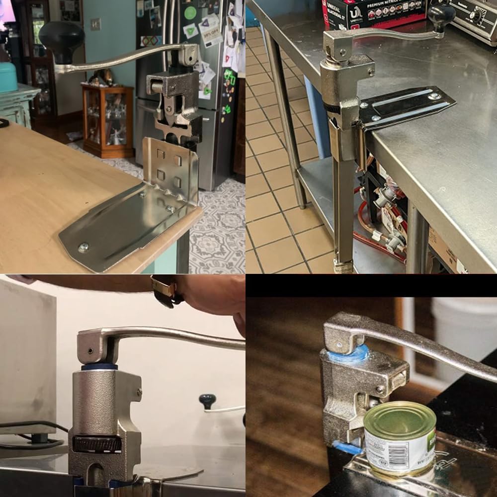 Ouvre-boîte Mural Professionnel En Acier Inoxydable - Pour Boîtes Jusqu'à 28 Cm De Haut - Idéal Restaurant, Bar, Cuisine Pro