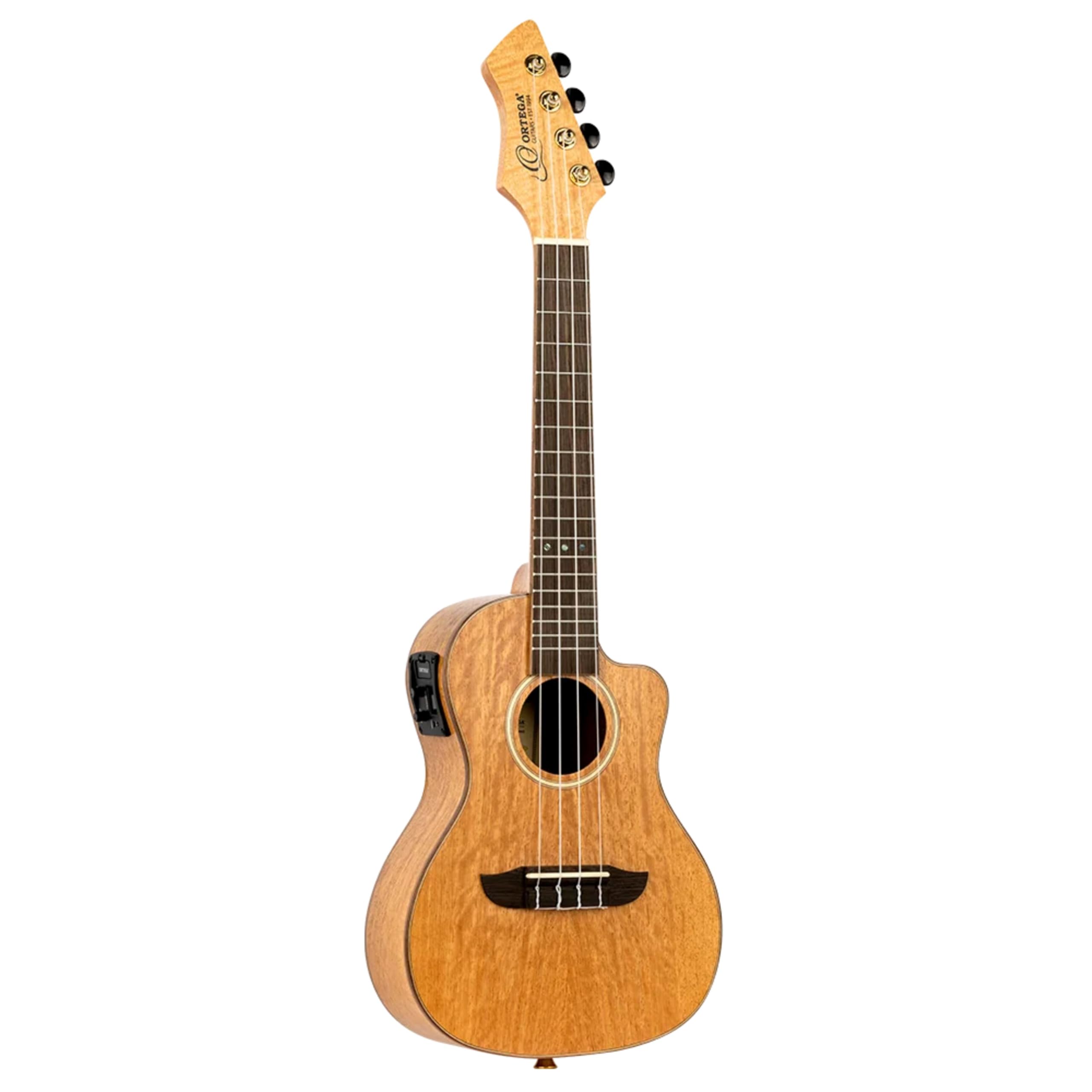 Ortega Guitars Ukulele Concerto Elettro-Acustico – Horizon Series – Gig Bag Inclusa – Mango, Natural (RUMG-CE)