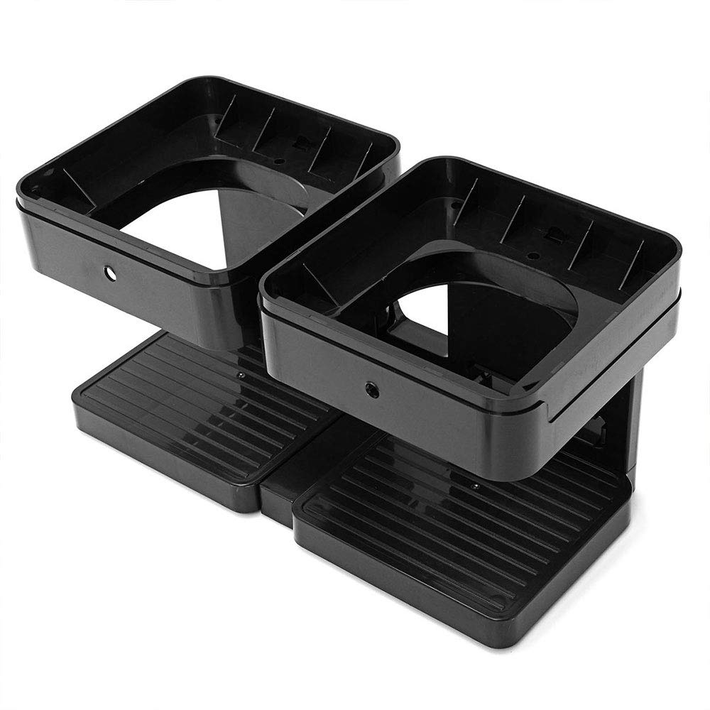 Dispensador de cereales doble recipiente de almacenamiento de alimentos secos con soporte