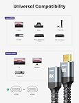 HDMI Extension Cable 8K@60Hz 4K@120Hz 144Hz HDMI 2.1 Extension Cable Plug to Socket 48Gbps UHD eARC Dynamic HDR 10+ HDCP 2.3 for TV Stick, HDTV PS4/5-0.5M