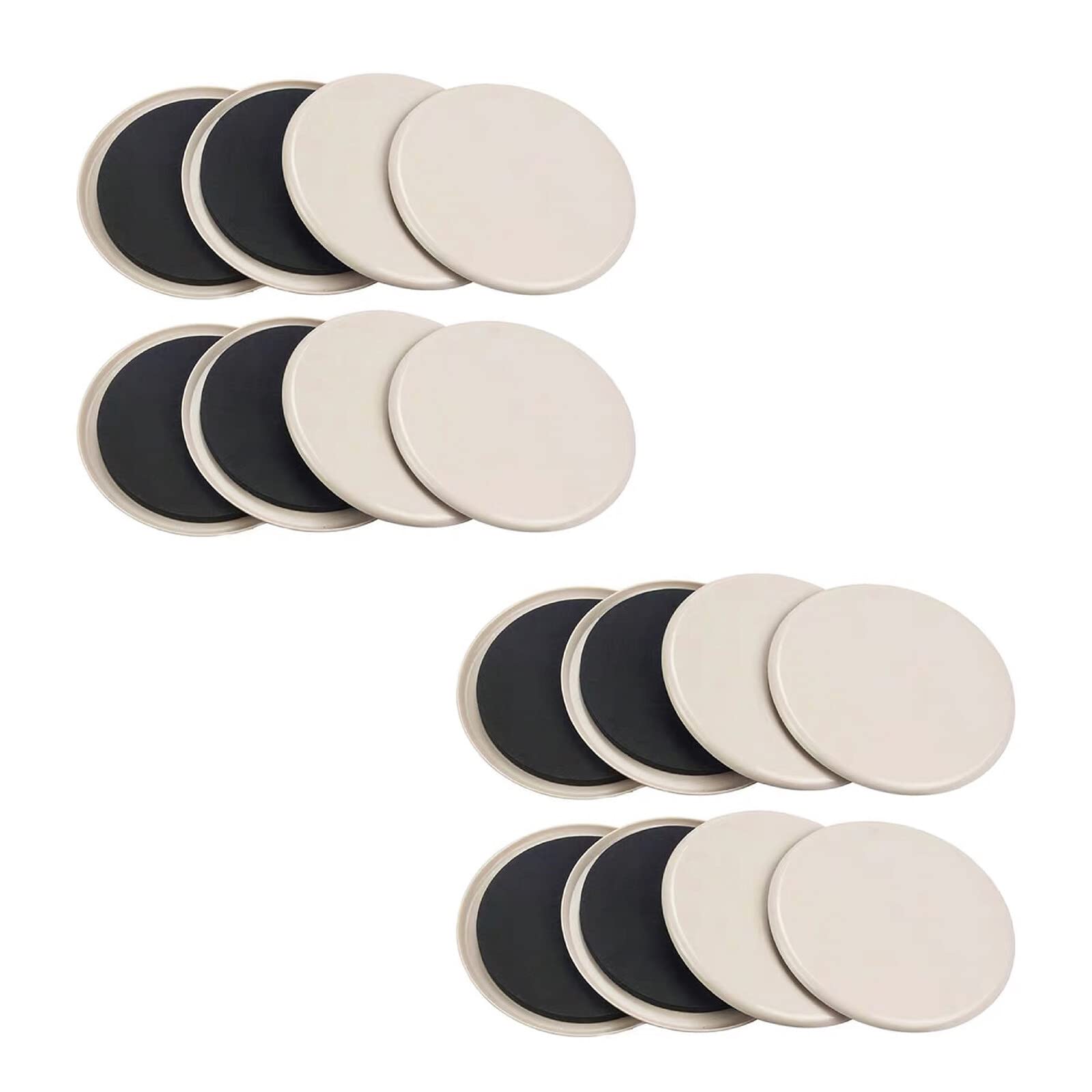 Yagosodee Furniture Slider 16pcs Reusable Heavy Furniture Sliders 3.5 Round Furniture Moving Kit for Protect Carpeted Floors