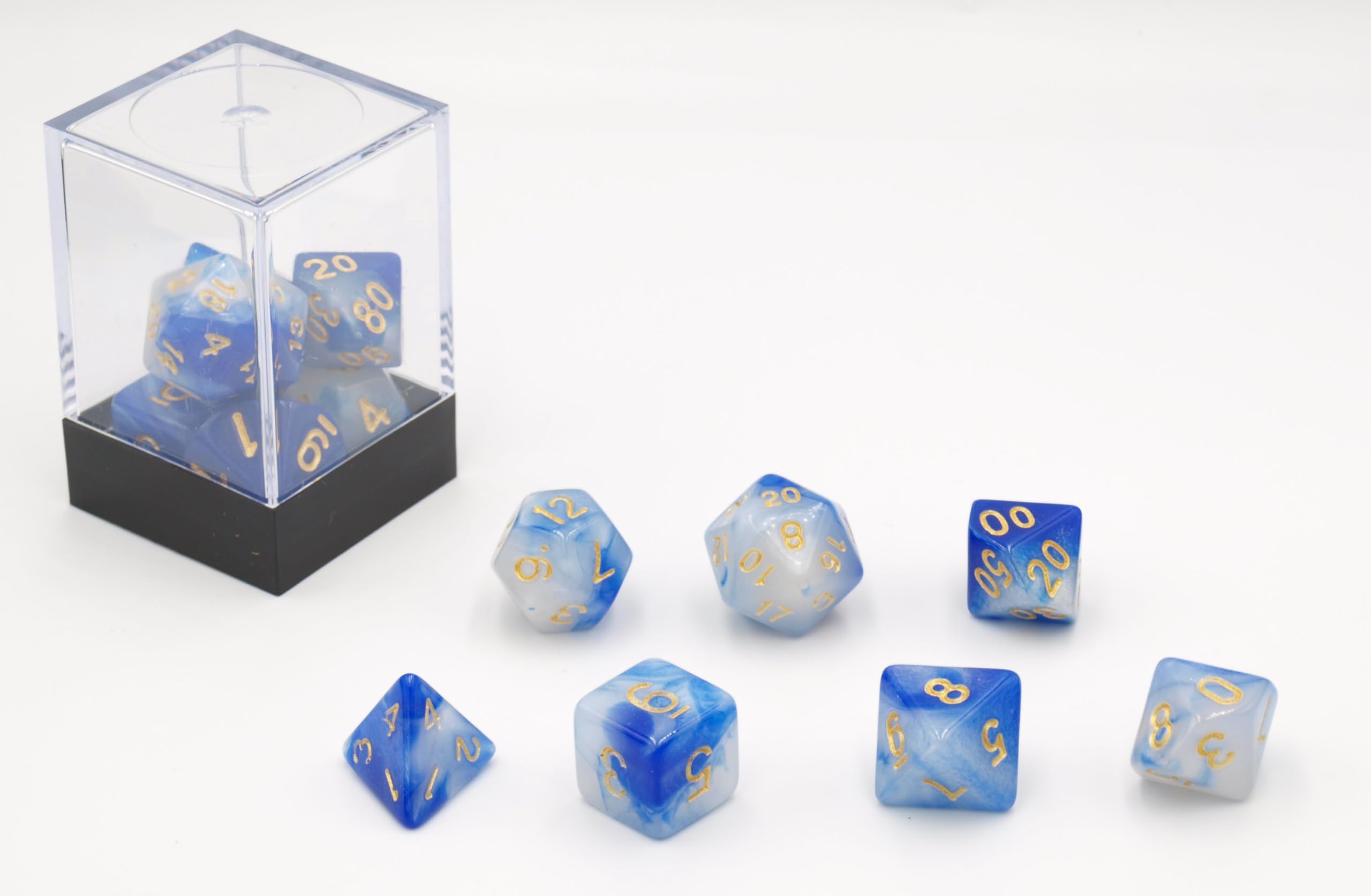 Cubo Azul/Blanco 7 Conjunto Ladrillo
