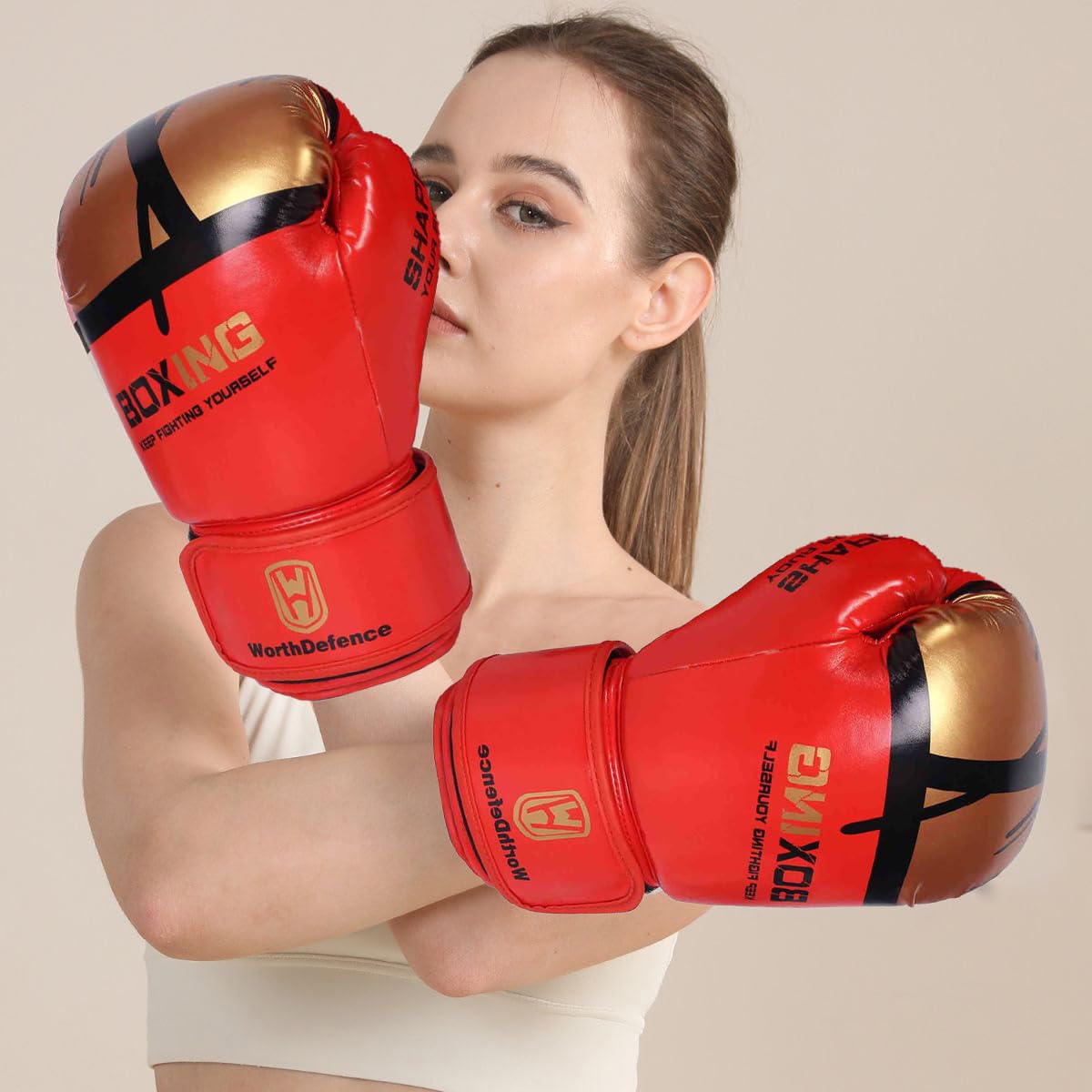 Gant de Boxe,Gants de Boxe,Gant Boxe pour Hommes,Femmes,Garçons et Filles,Gants Boxe avec Pic Épais pour Kickboxing,Sparring,Muay Thai,MMA