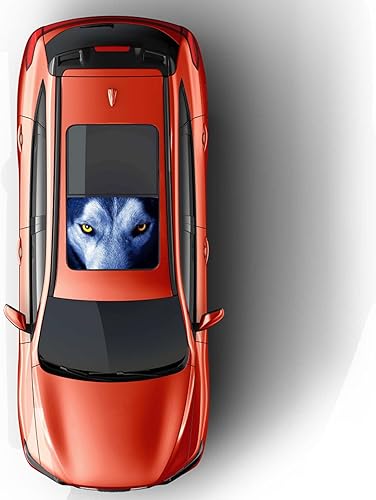 Miniatura 2 de nuoozy Universal Car Sunroof Calcomanías 3D Creativo Ojo Decoración Pegatinas Vinilo Sunroof Parasol C003