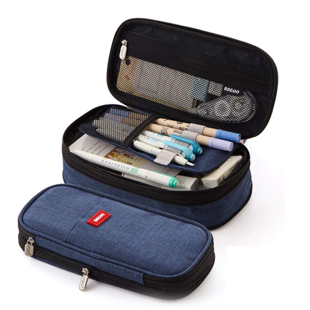 Estuche Escolar Expandible,Estuches De Lápices De Gran Capacidad Con Cremallera,Estuche Escolar Grande,para Niña,Niños,Adolescentes, Estudiantes