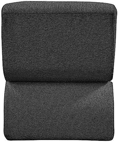 Sillón Curvo Negro Tapizado en Tela miniatura 4