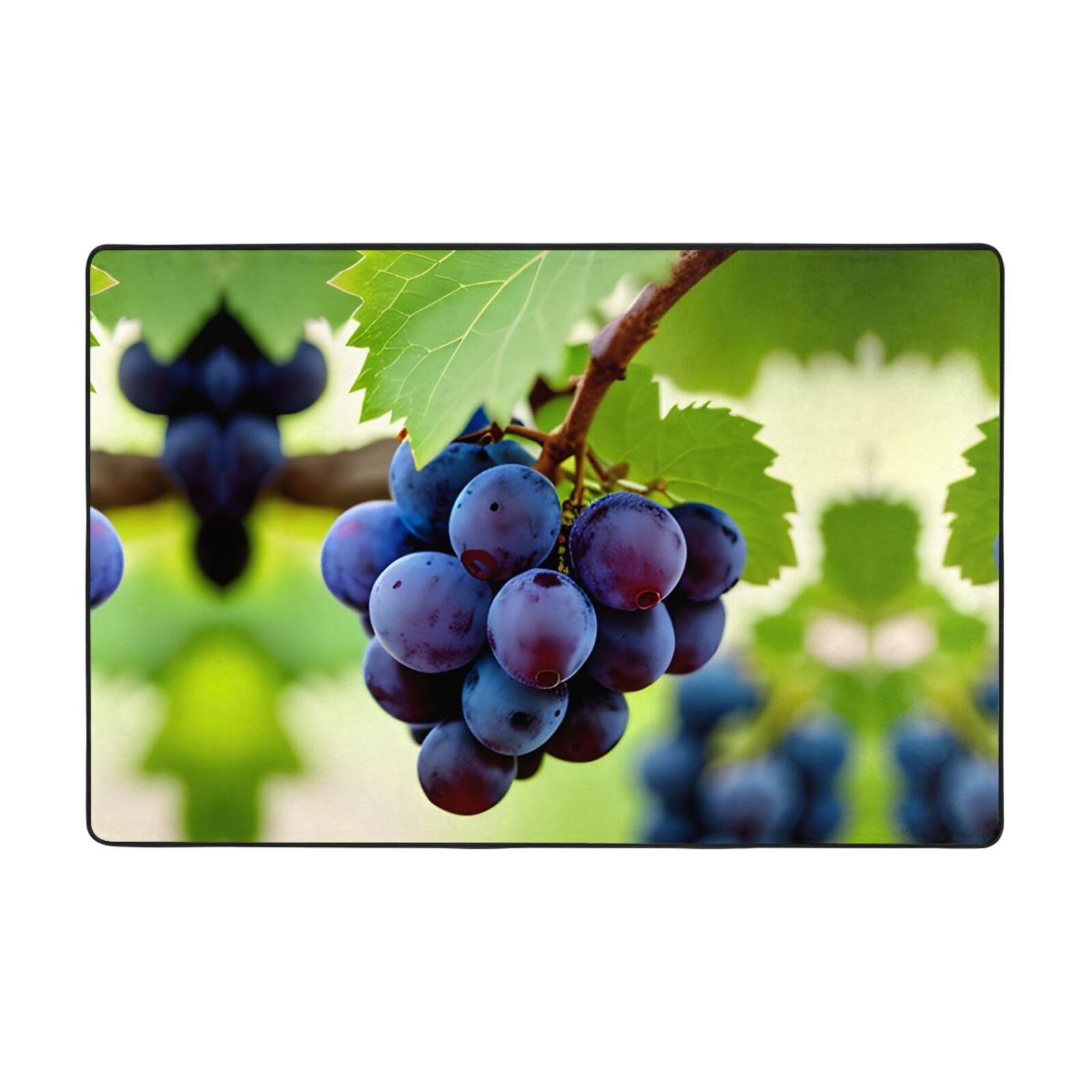Tapis motif raisin pour salon chaleureux et décoration de chambre d'enfant cocooning