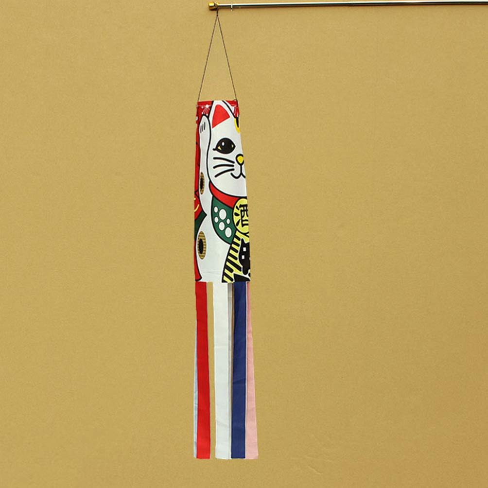 PRETYZOOM 4 Pièces Japonais Carpe Manche à Vent Poisson Drapeau Cerf-Volant Koinobori Décor Suspendu pour Japonais Sushi Bar Izakaya Chambre