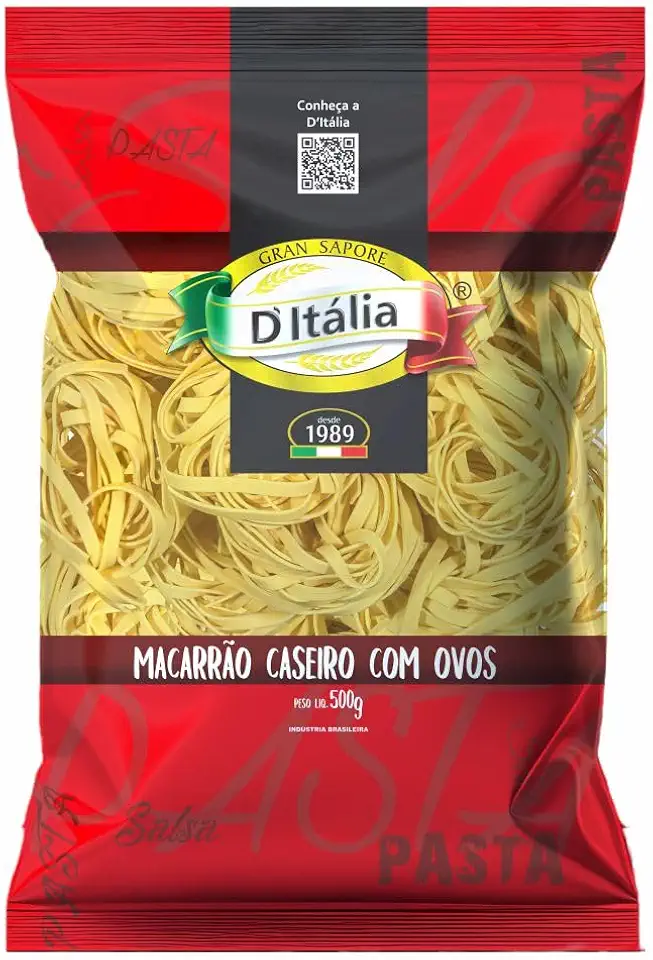 Macarrão Ninho Caseiro DItália Pct 500g - Fettuccine
