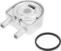 X AUTOHAUX 26410-2G000 Resfriador automático de óleo de motor metálico prateado para Kia Sorento 2011-2019 para Hyundai Sonata 2006-2017