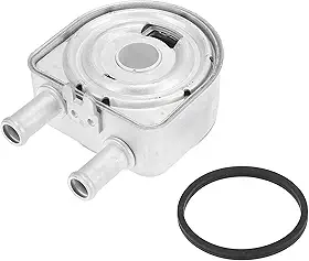 X AUTOHAUX 26410-2G000 Resfriador automático de óleo de motor metálico prateado para Kia Sorento 2011-2019 para Hyundai Sonata 2006-2017