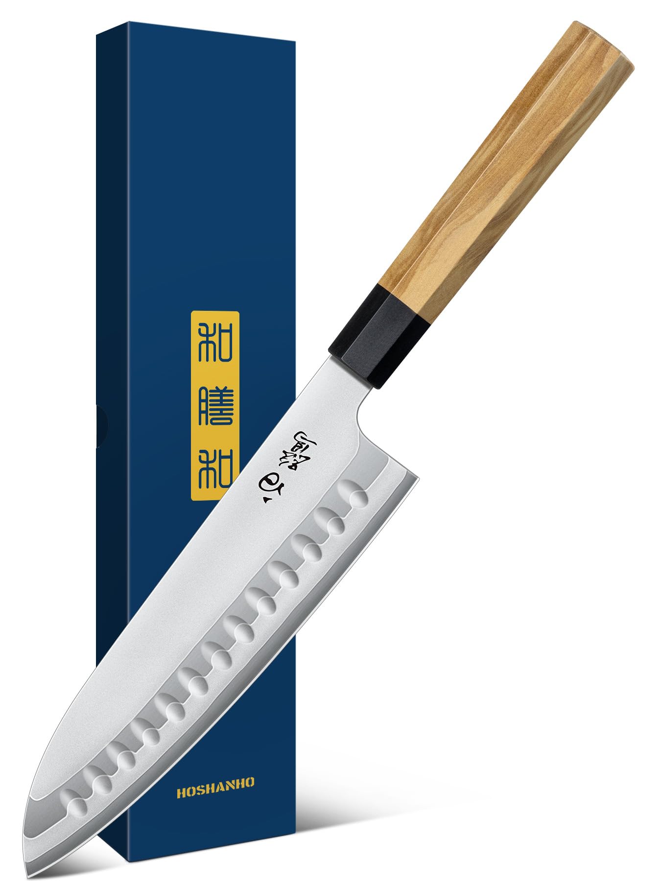 HOSHANHO Santoku Knife 7", Sharp Japanese Chef Knife for Kitchen Cooking