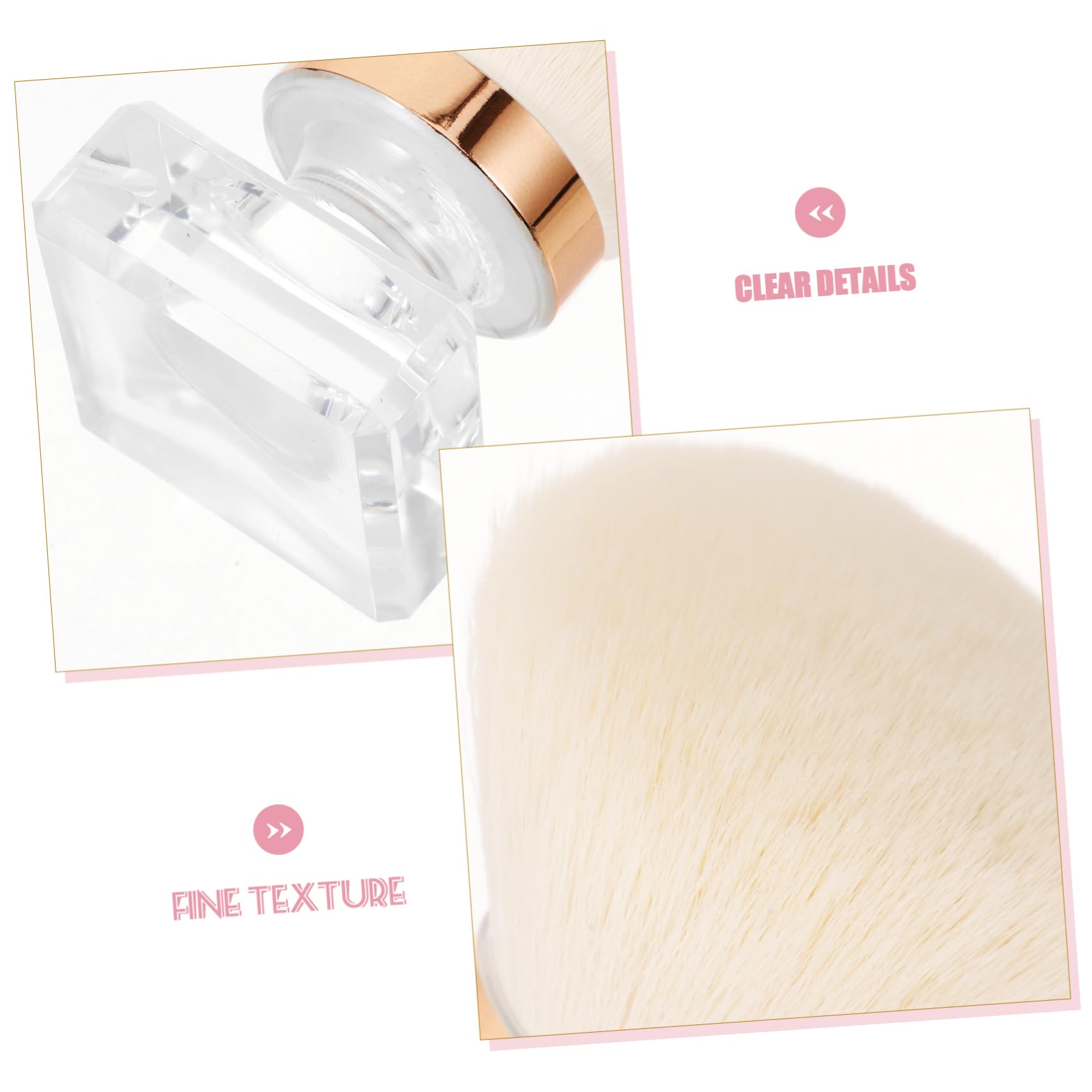 FRCOLOR Juego De 5 Pinceles Para Manicura Y Polvo Para Base De Maquillaje Limpieza De Uñas Exfoliante Limpiador De Uñas Suministros Para Manicura.