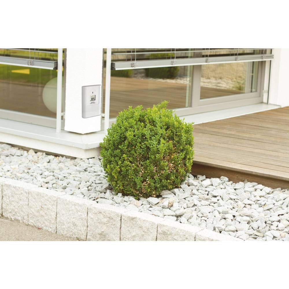 TFA Dostmann Casa Funk-Wetterstation, Wettervorhersage, Außentemperatur, Innentemperatur, Luftfeuchtigkeit, mit Funkuhr, L 141 x B 48 x H 100 mm