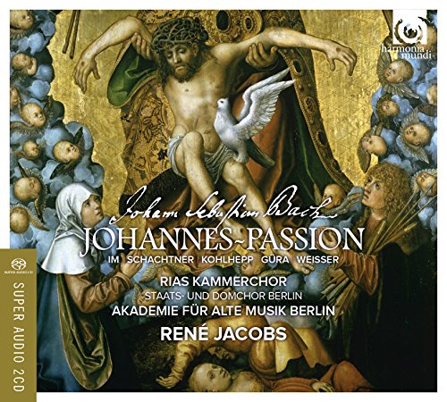 J.S.バッハ : ヨハネ受難曲 BWV245 (Johann Sebastian Bach : Johannes ~ Passion / Rene Jacobs | Akademie fur Alte Musik Berlin | RIAS Kammerchor) [2SACD Hybrid+Bonus DVD] [輸入盤] [日本語帯・解説・歌詞訳付]