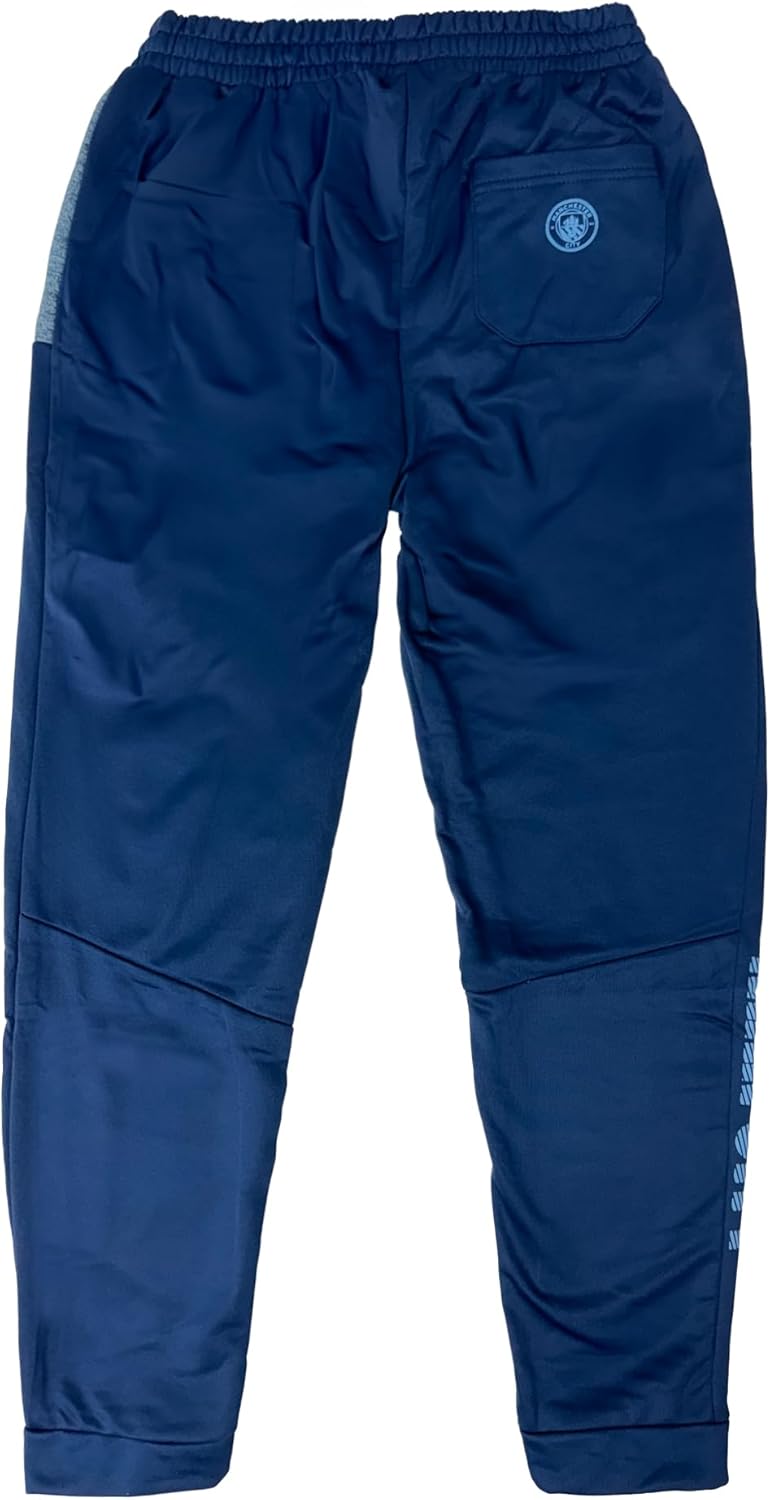 Icon Sports Boy's Manchester City Sweatpants with Zipper Pockets, Licensed Youth Man City Jogger Pants - Image 2