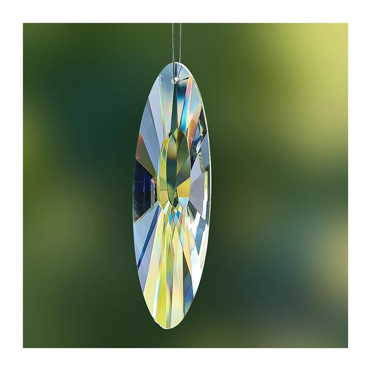 Crystal Chandelier Prism, Sun Catcher, 1pcs 120mm Hanging Crystal Glass Faceted Prisms Chandelier Pendant Decor