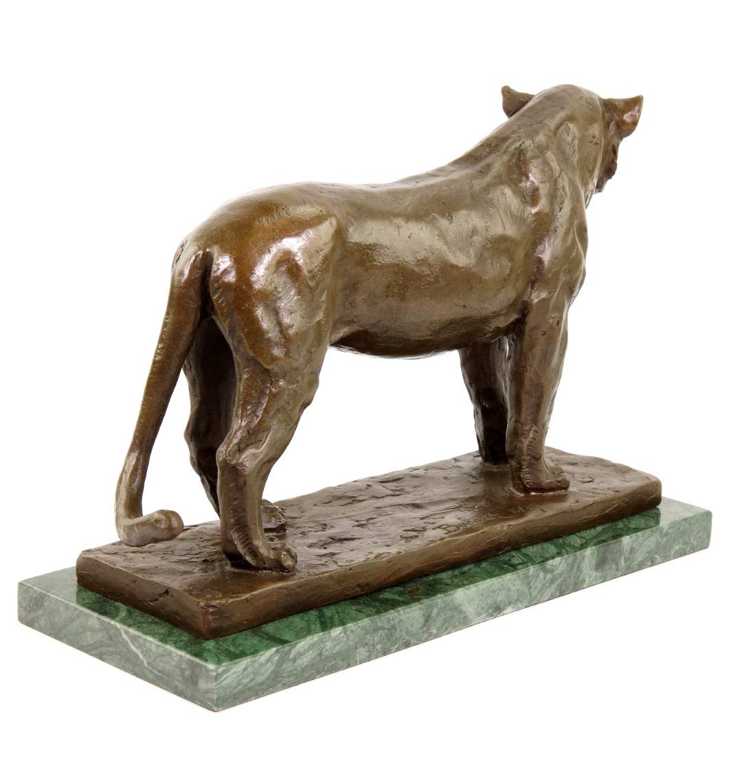 Numerowana statuetka z brązu - nubiczny lwian (Lionne de Nubie) - 1909/10 - podpisana Rembrandt Bugatti - limitowana figurka zwierzęca - rzeźba designerska - dekoracja - kupisz sztukę - 100% brąz