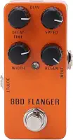 RiToEasysports Pedal Flanger Analógico para Guitarra Elétrica, Mini Portátil, True Bypass, Liga de Alumínio, Qualidade Sólida, Apresentações Ao Ar Livre