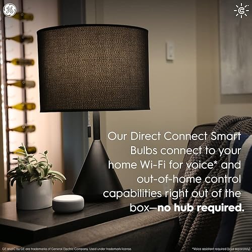 Miniatura 5 de C by GE - Bombilla LED inteligente BR30 a todo color, repuesto de 65 W, BluetoothWi-Fi, funciona con Alexa + Google Home sin concentrador (el
