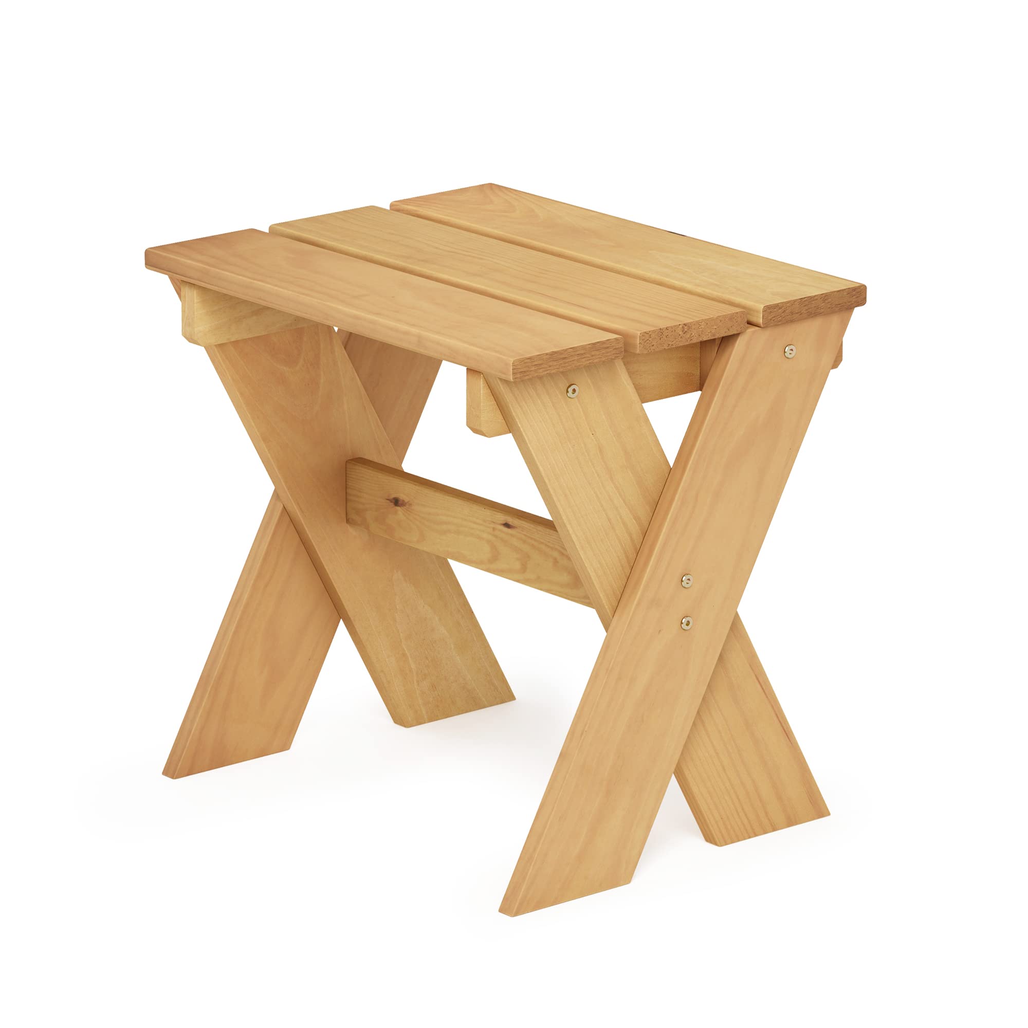 Furinno Tioman Table d'appoint avec Support pour Fleurs, Bois de Pin, 45,2 (W) x 43,9 (H) x 35,1 (D) cm