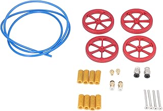 Kit de nivelamento de leito térmico de liga de alumínio PTFE Hot Bed Die Spring Kit de engrenagem de parafuso manual Porca de nivelamento de torção manual Acessórios para impressora 3D
