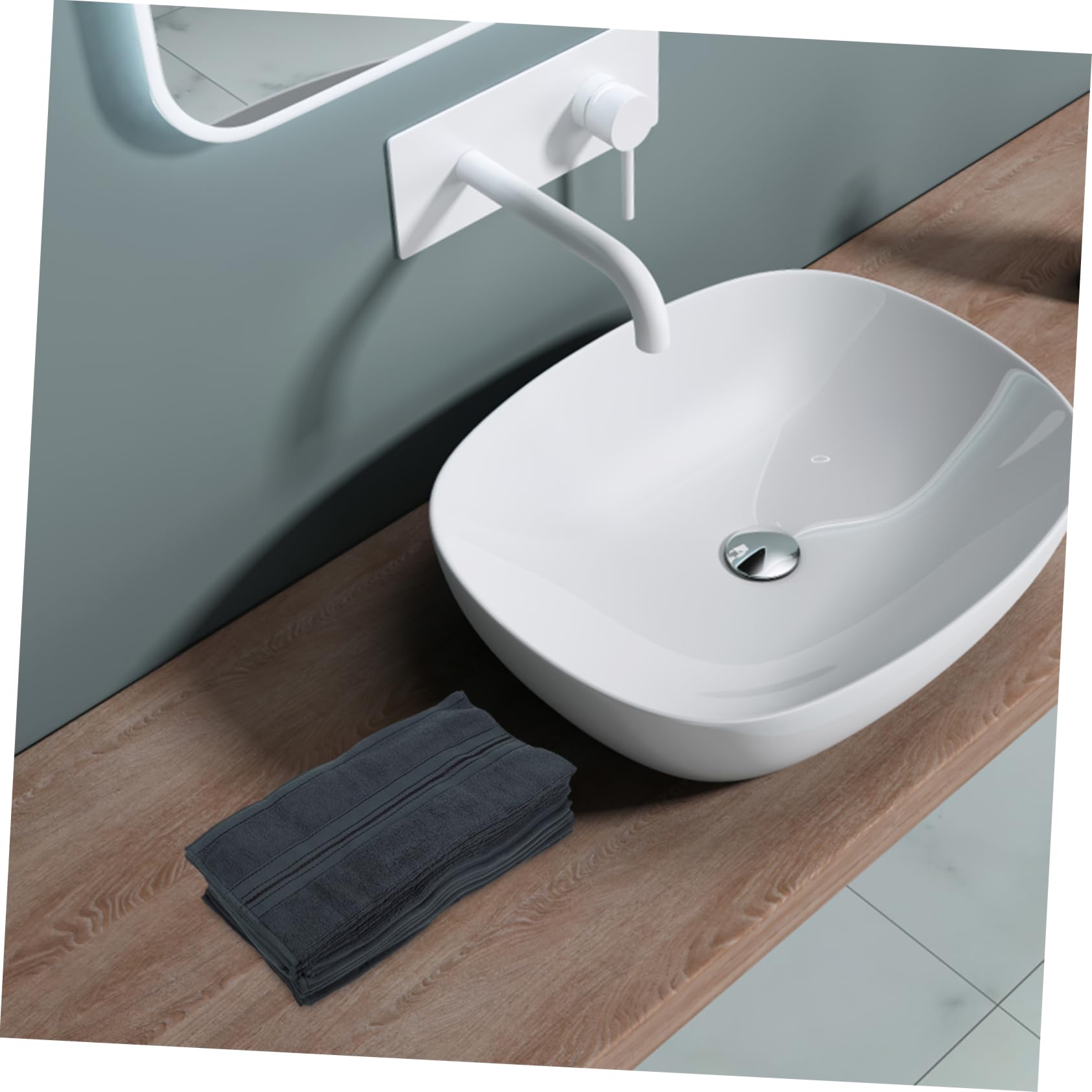 PRETYZOOM 12piezas Toallas Faciales Algodón Súper Suave y Absorbente Toallas Mano Resistentes para Baño Gimnasio y Salón Color Gris Oscuro