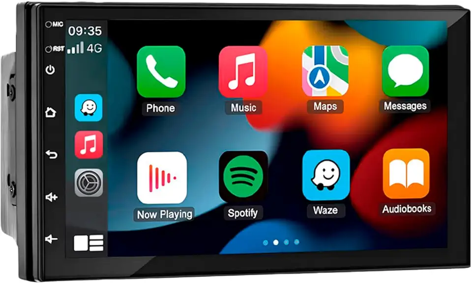 MULTIMÍDIA, MP5 2 DIN TELA DE VIDRO IPS 7" FULL TOUCH, FM, USB, SD CARD, AUXILIAR, BLUETOOTH, ESPELHA ANDROID E IOS, CARPLAY E ANDROID AUTO CONECTIVIDADE SEM FIO