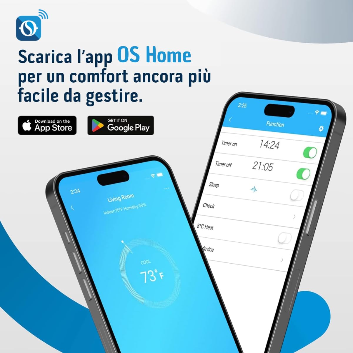 Olimpia Splendid, Aryal Dual 14 con Unità Interna Alyas S2, Climatizzatore 10.000+12.000 BTU/h Multisplit Inverter, tre stadi di Filtrazione, Gas R32, Classe A++, Wireless Control incluso