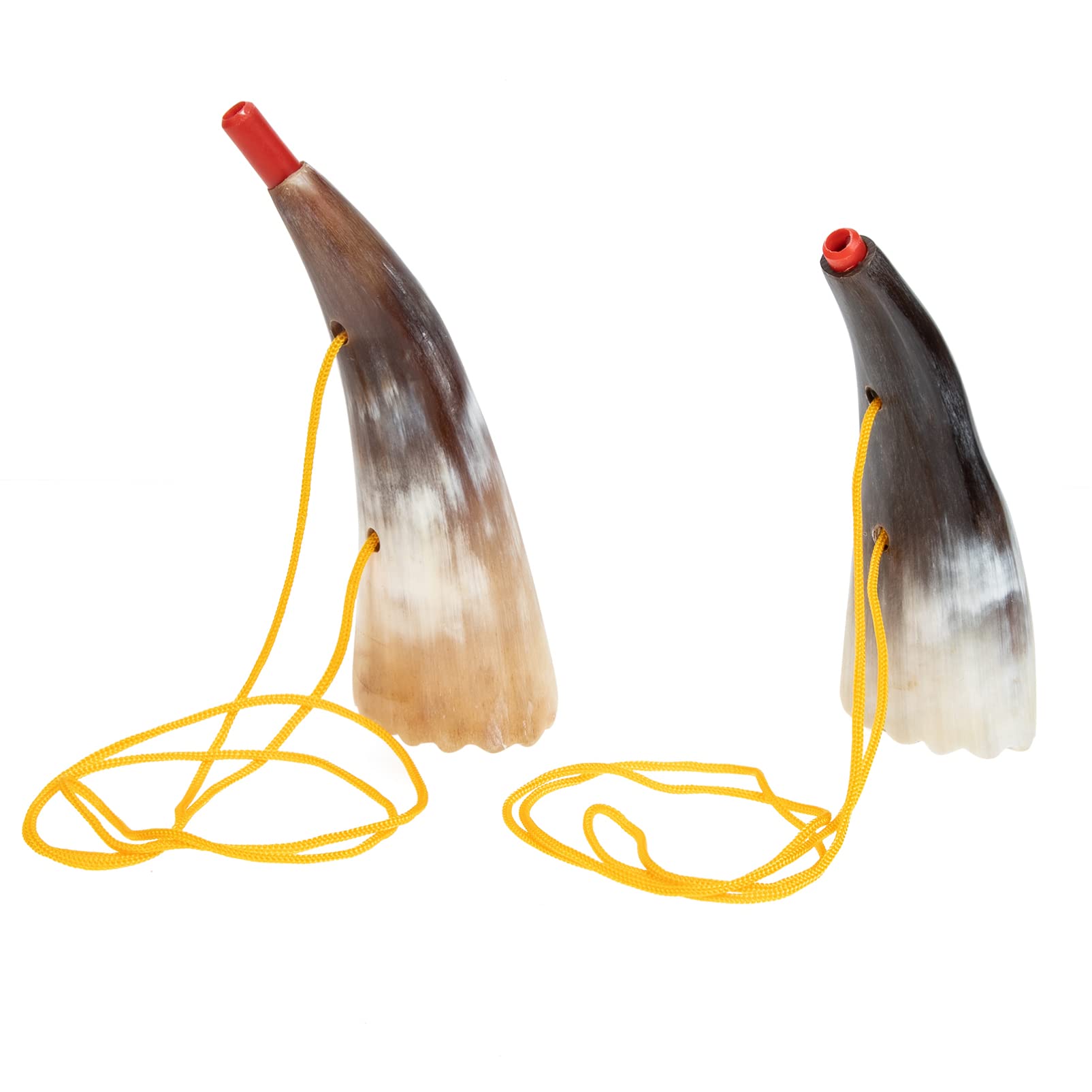 2pcs Horn Toys for Boy Girl Unique Ox Horn Design Sound Noise Maker Toy for Sports Games and Parties Easy to Carry with Lanyard - Image 2