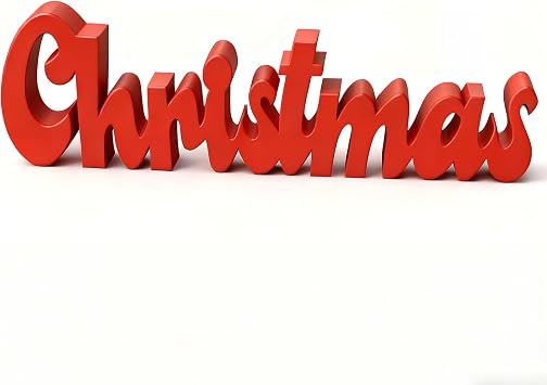 Christmas Wooden Sign Christmas Table Top Decor Wooden Blocks Xmas Decorations for Home Wood Christma Block for Xmas Decor Christma Letter Block Tabletop Decor for Home Office Winter Holiday Party