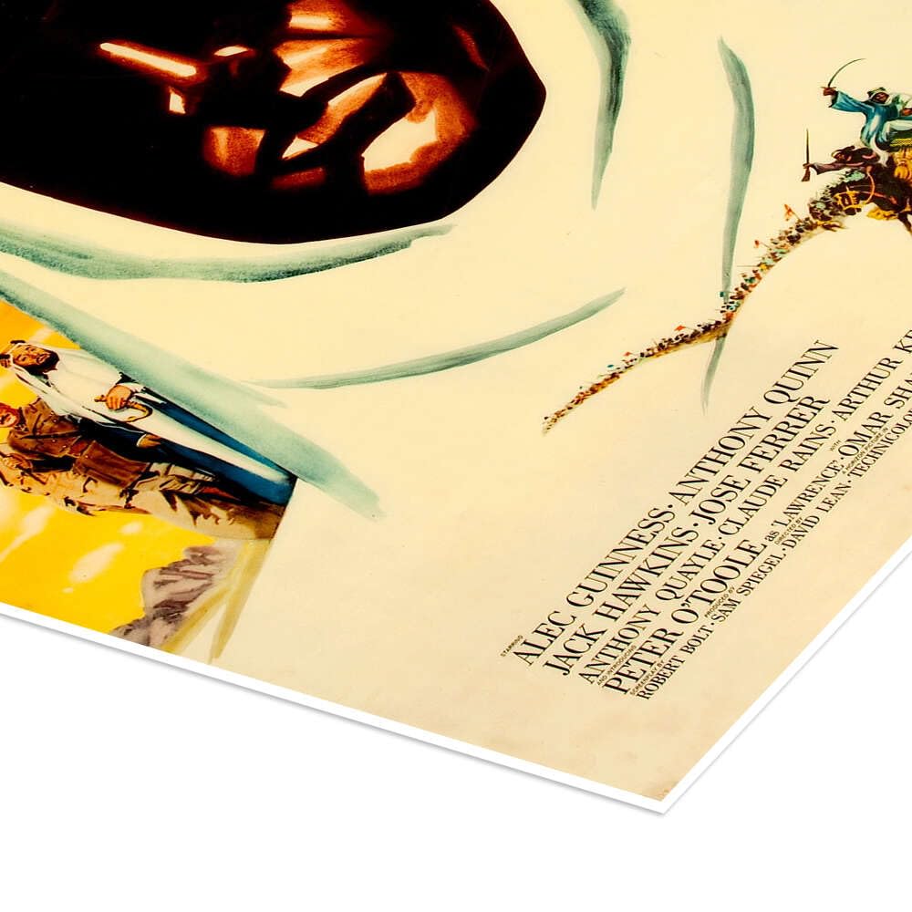 Lawrence of Arabia Poster | 100 x 130 cm Arancione Quadri Decorazione per pareti